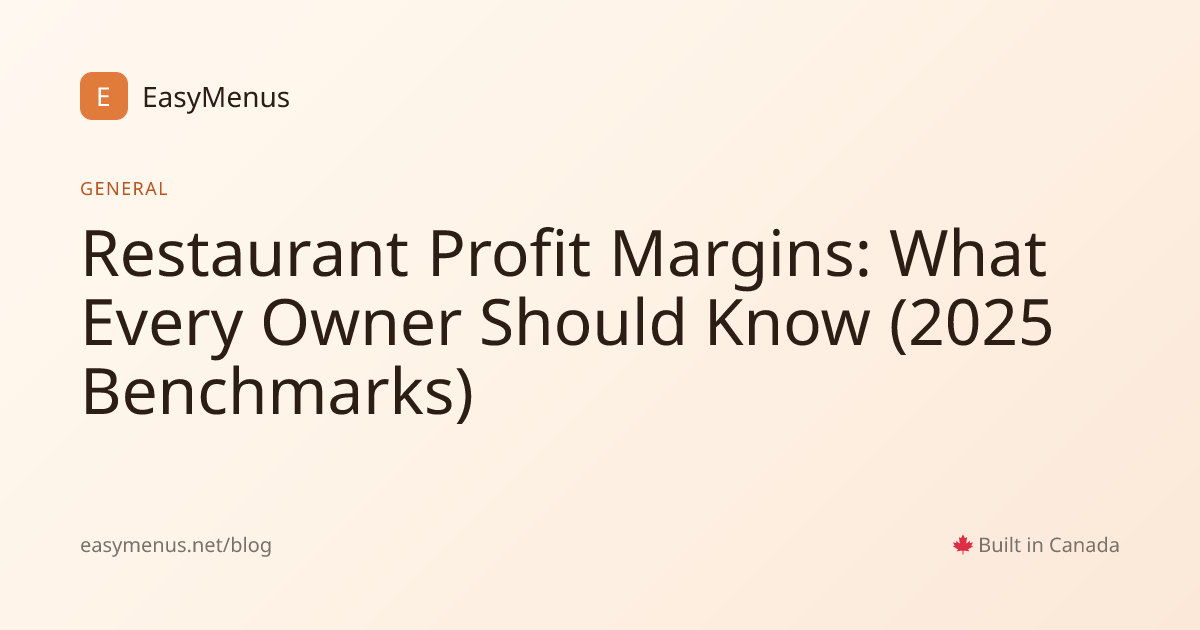 Restaurant Profit Margins: What Every Owner Should Know (2025 ...